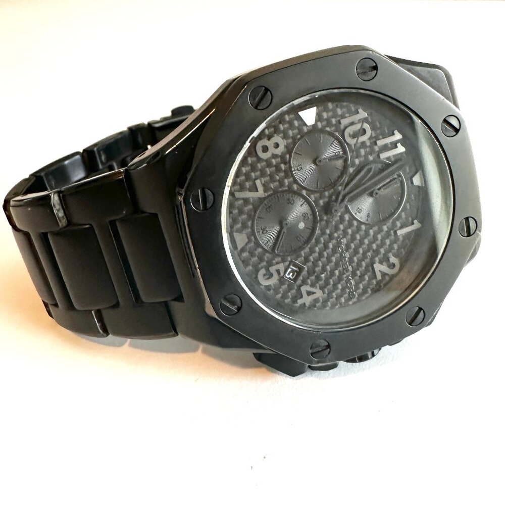 MICHAEL KORS | Men's Stainless Steel Black Watch | MK8198 - Picture 1 of 11